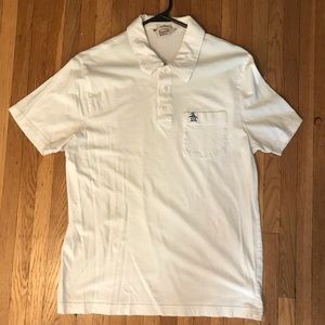 Penguin Polo Shirt Medium White